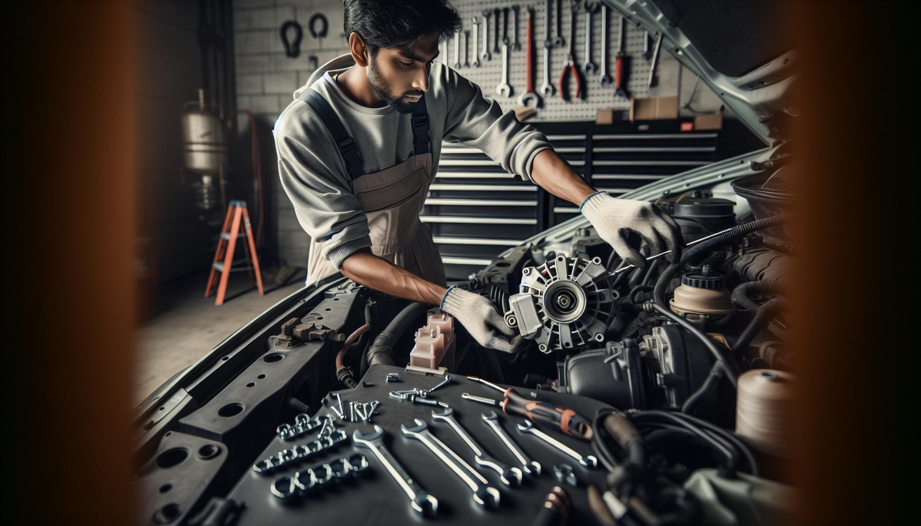 Cambiar el alternador: herramientas necesarias