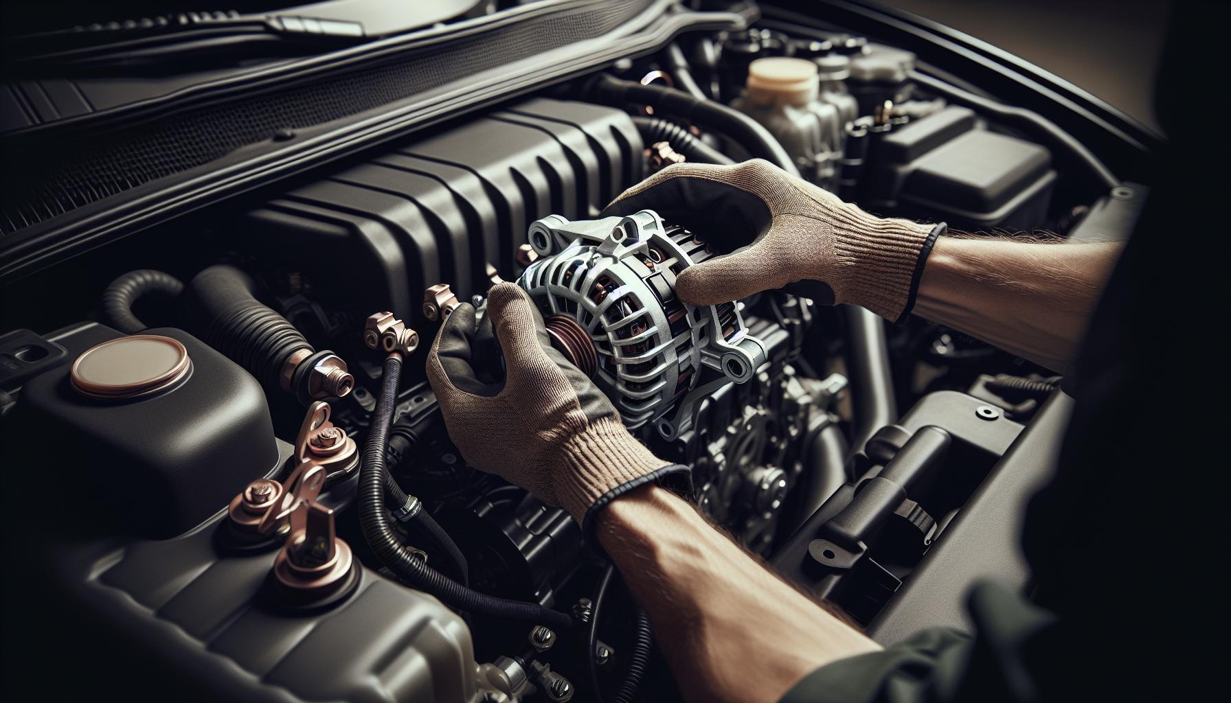 Instalación del nuevo alternador en el Megane 2