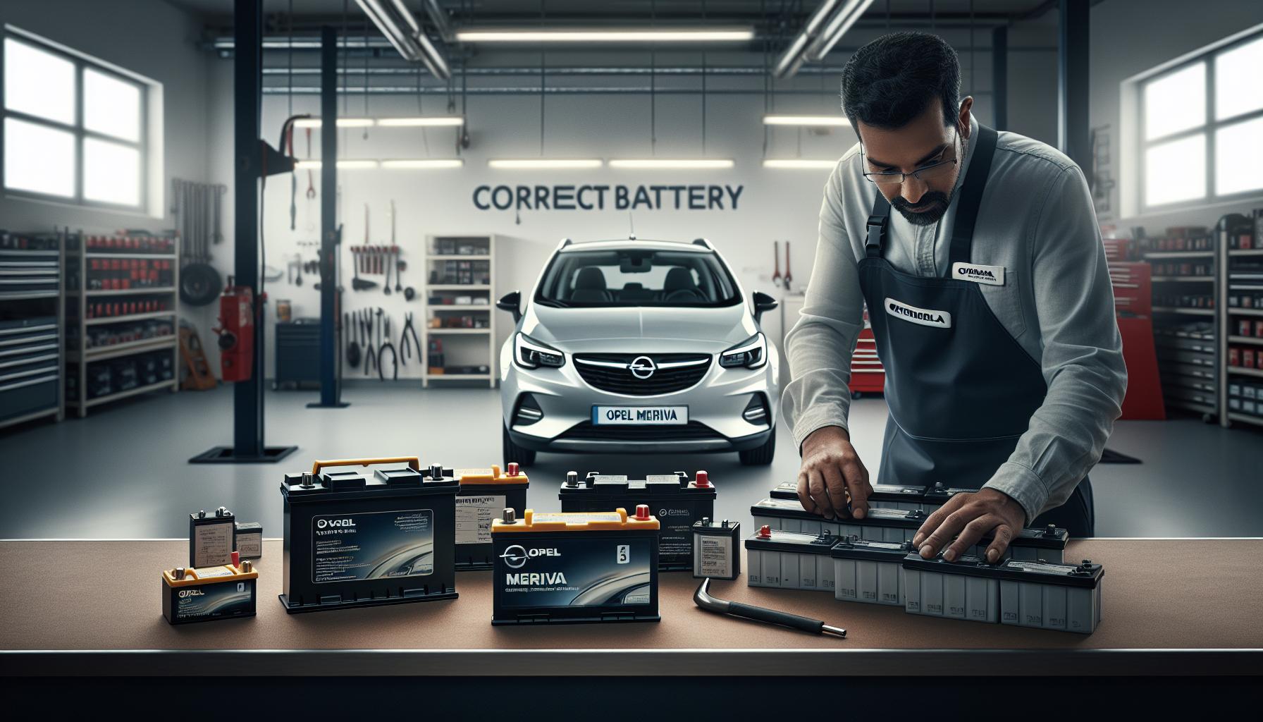 Identificación de la Batería Correcta para tu Opel Meriva