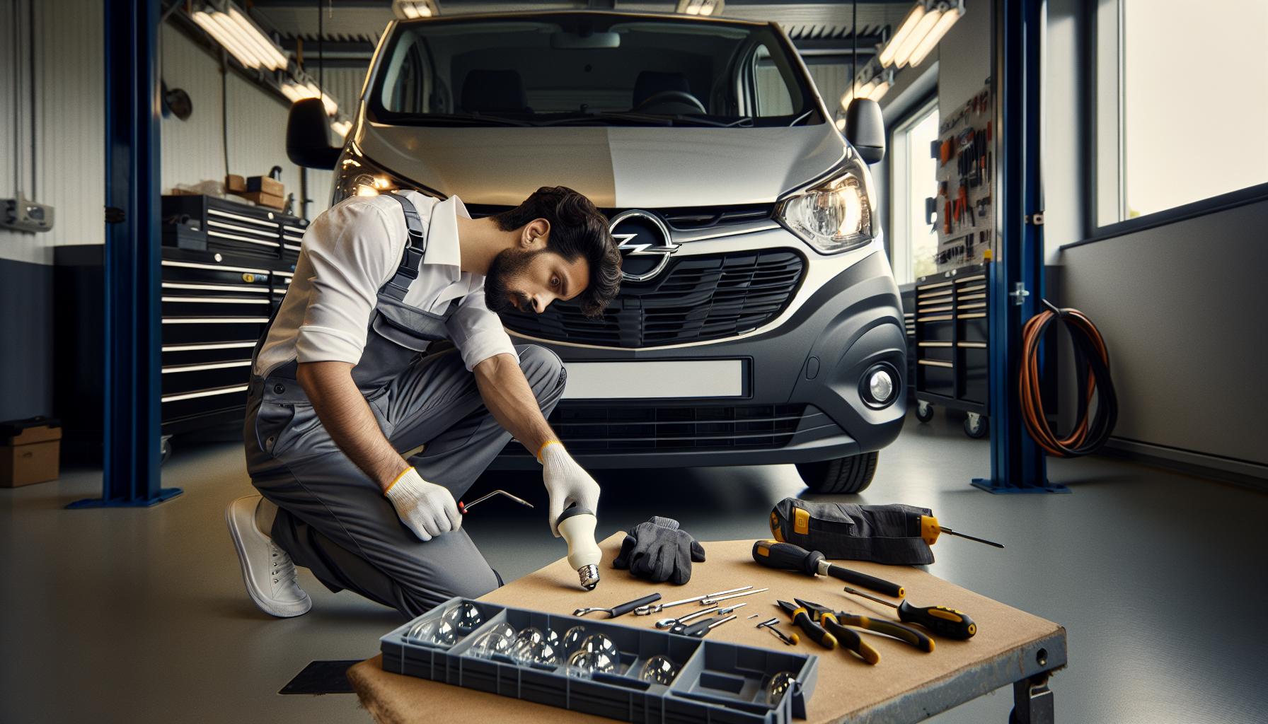 Cambiar Bombilla en Opel Vivaro: Herramientas Necesarias