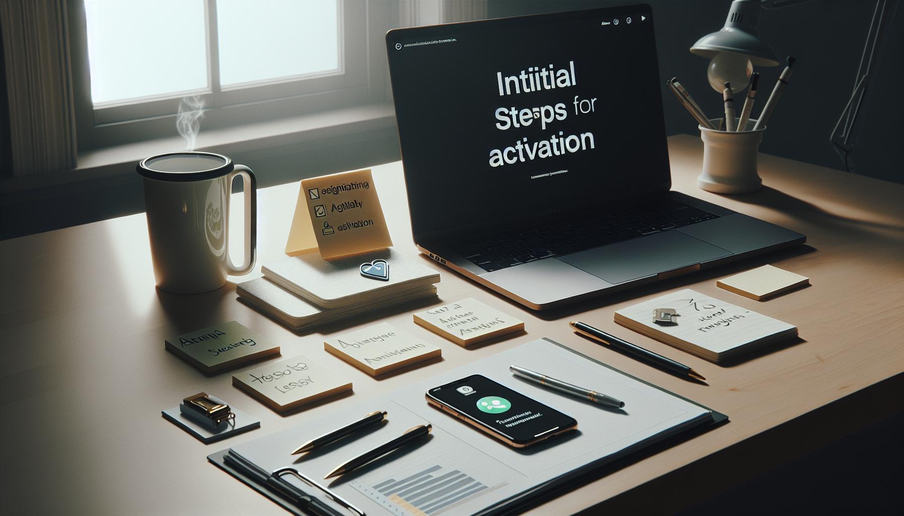 Pasos iniciales para empezar la activación