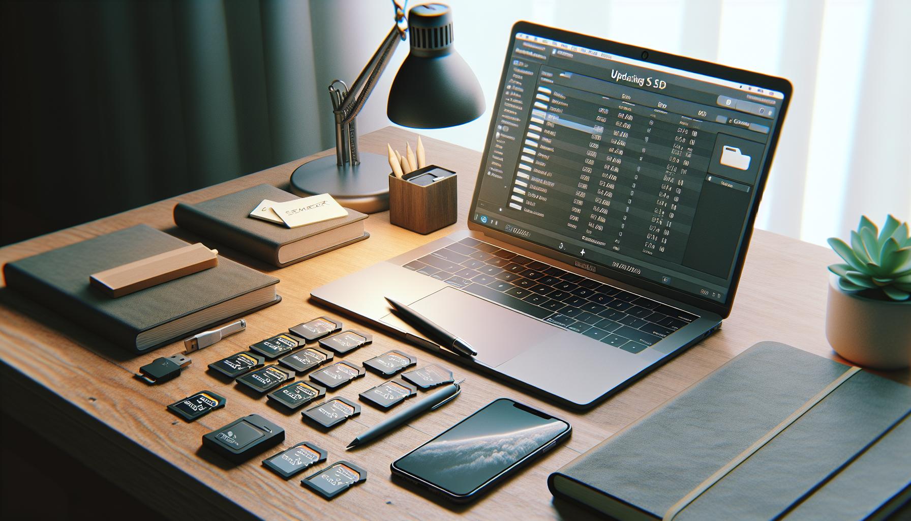 Preparativos antes de actualizar la tarjeta SD