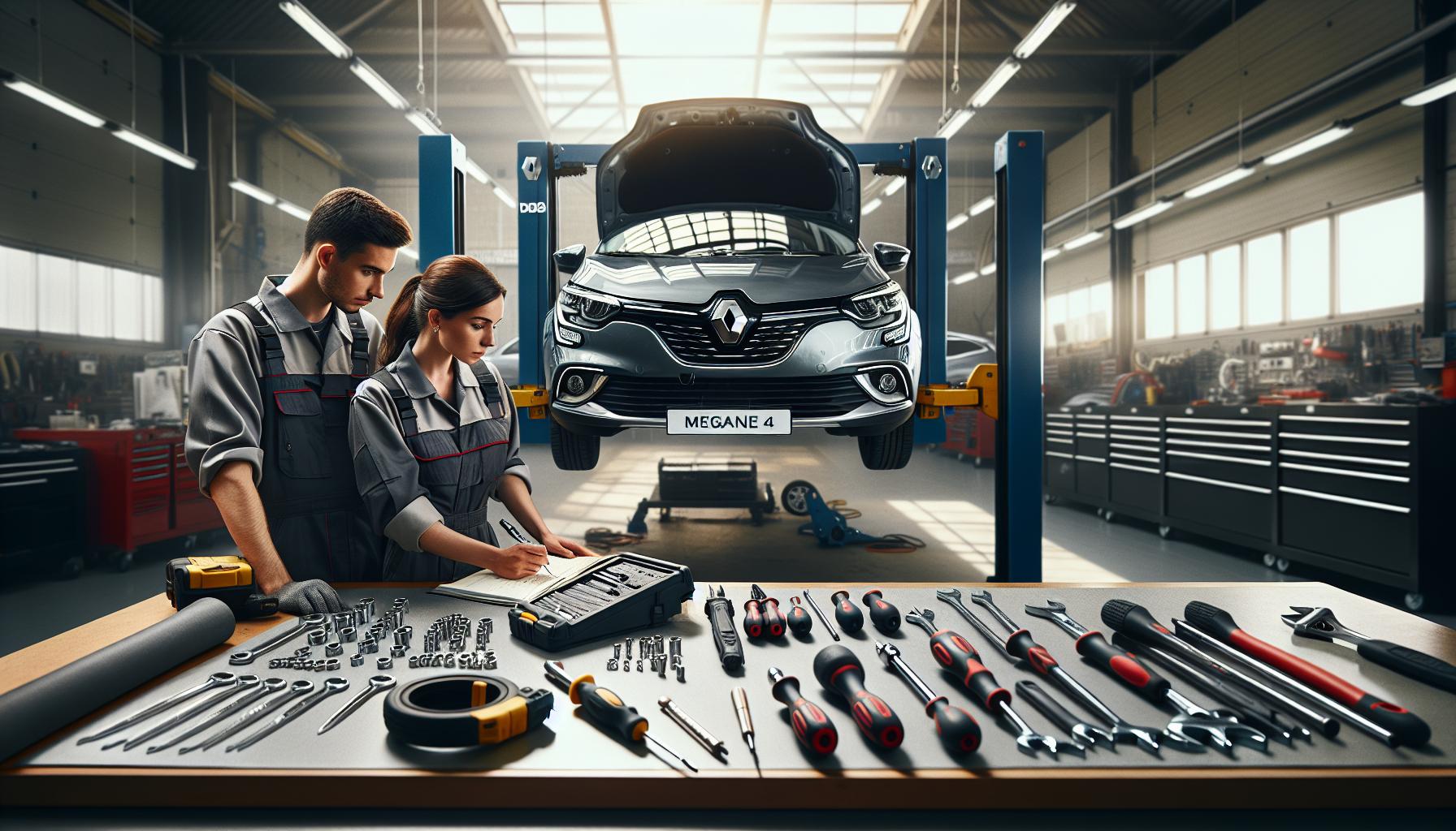 Herramientas necesarias para la reparación en Renault Megane 4