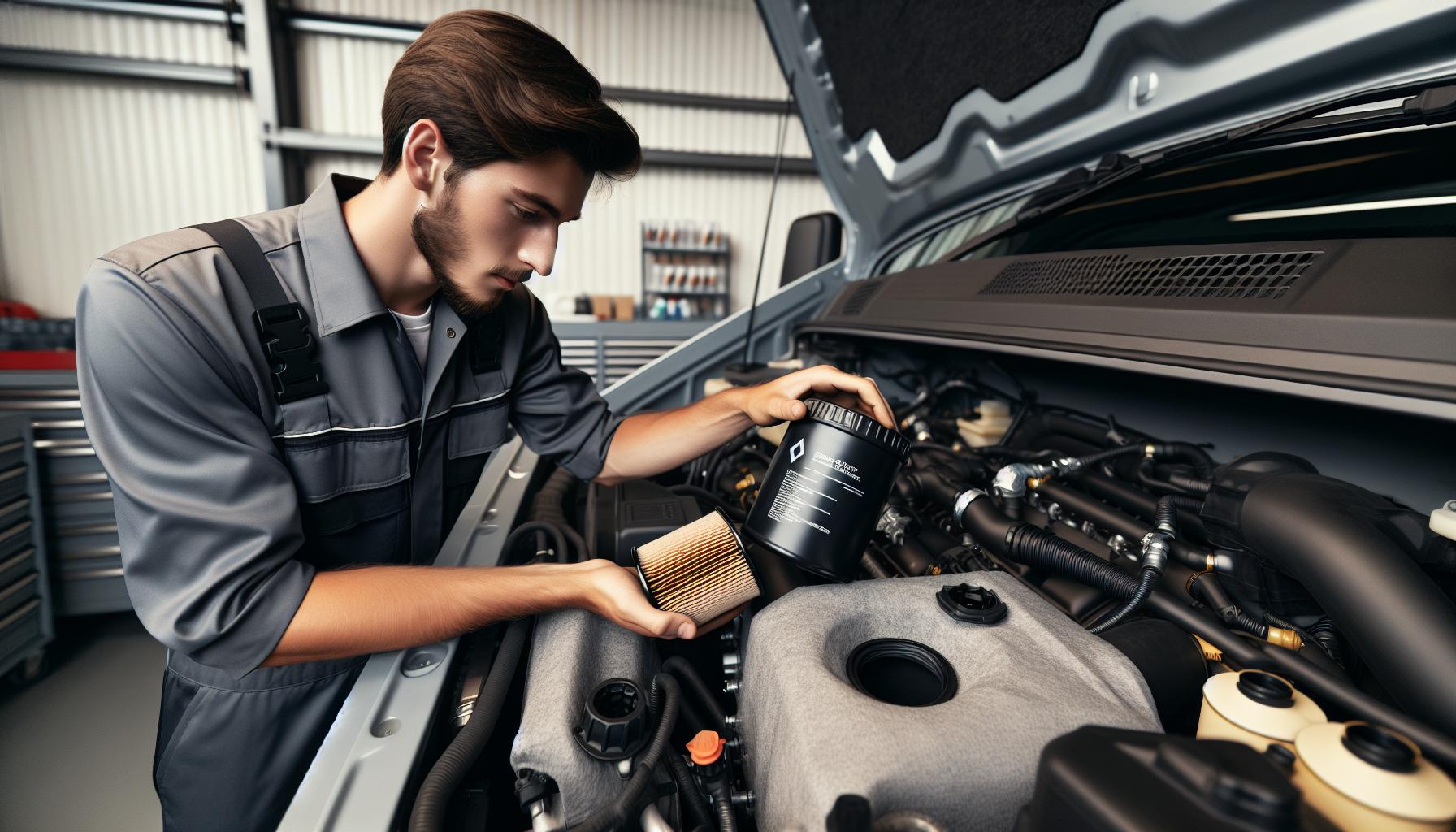 Identificación del Filtro de Aceite en Renault Master