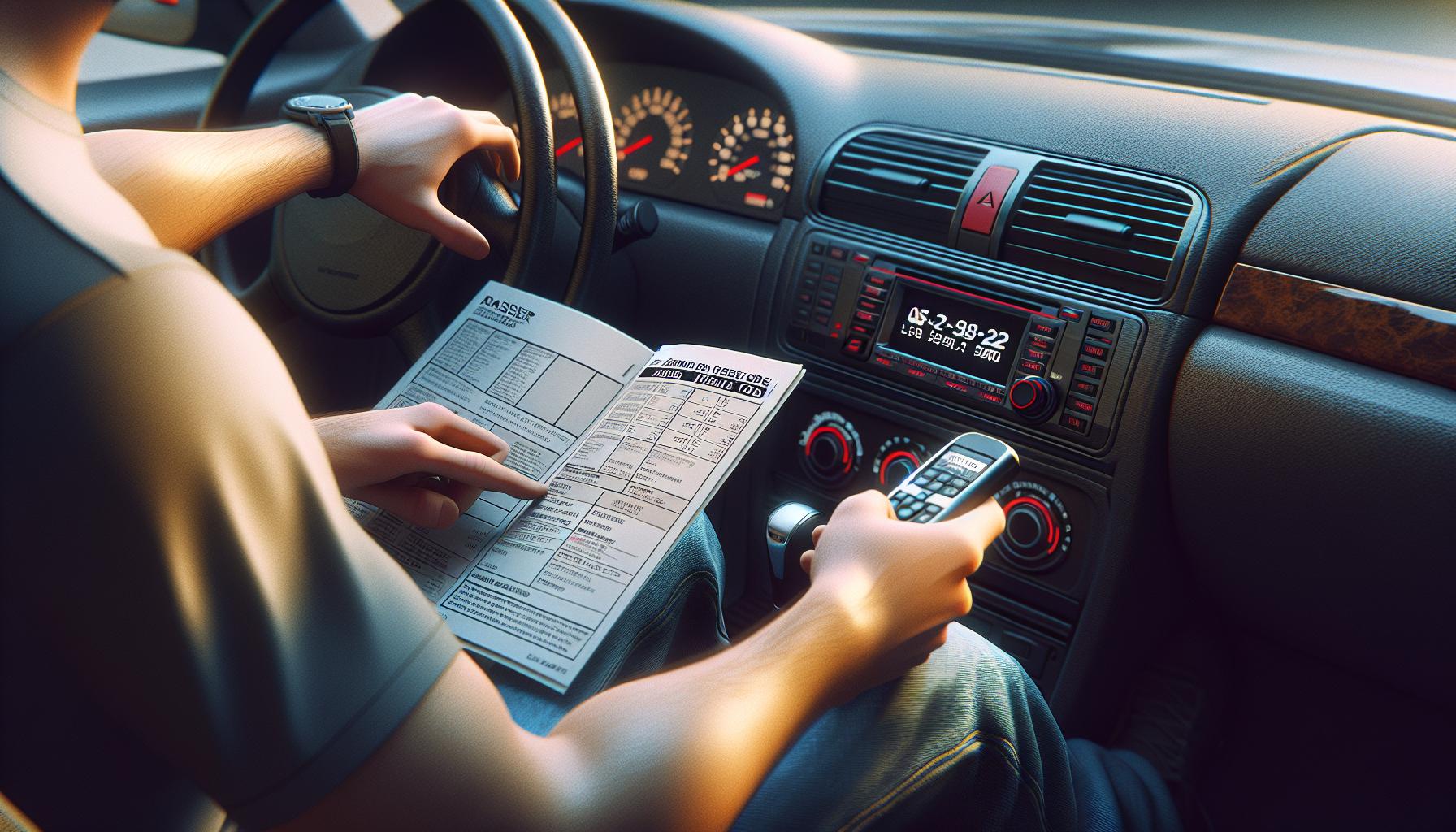 Pasos para localizar el código de tu Radio CD