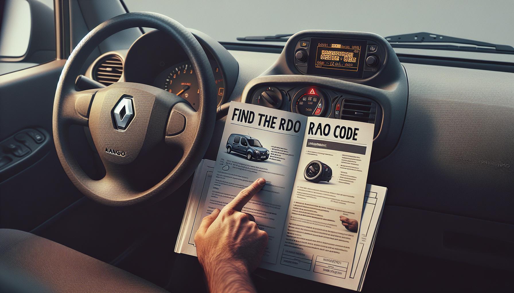 Cómo encontrar el código de radio Renault Kangoo