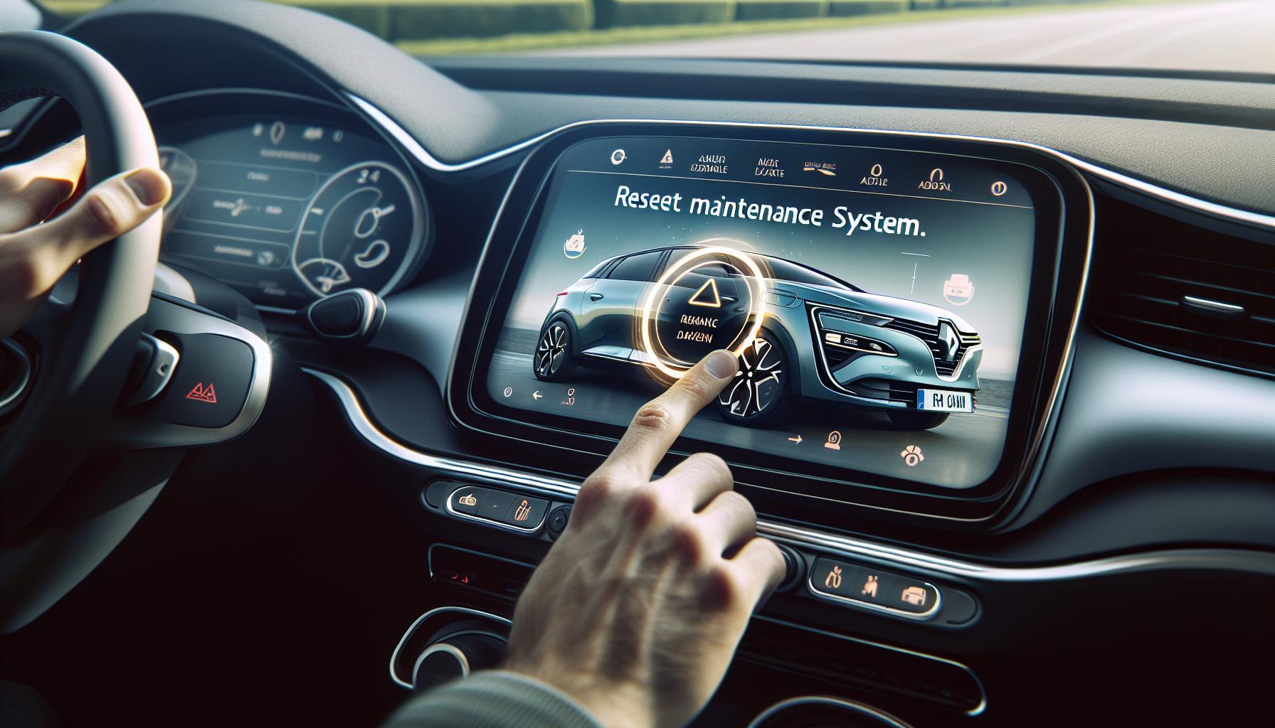 Reinicio del sistema de mantenimiento Renault