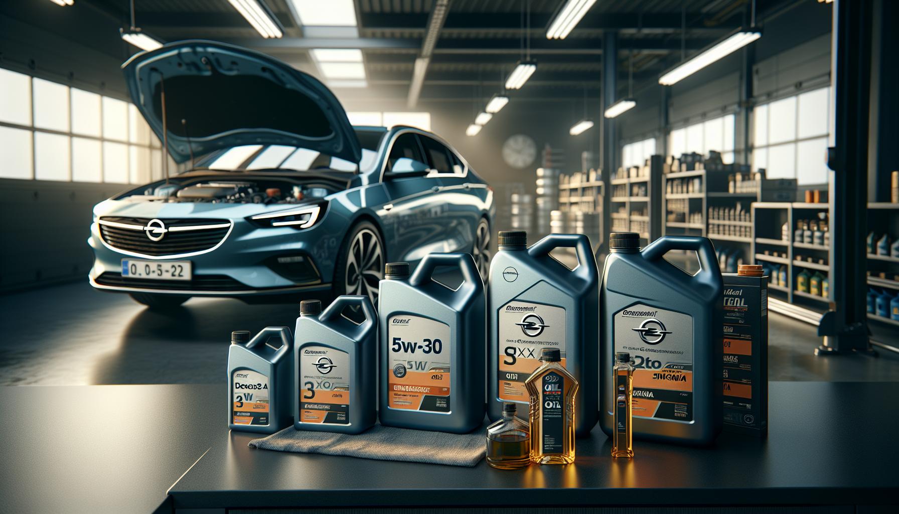 Tipos de aceite recomendados para Opel Insignia