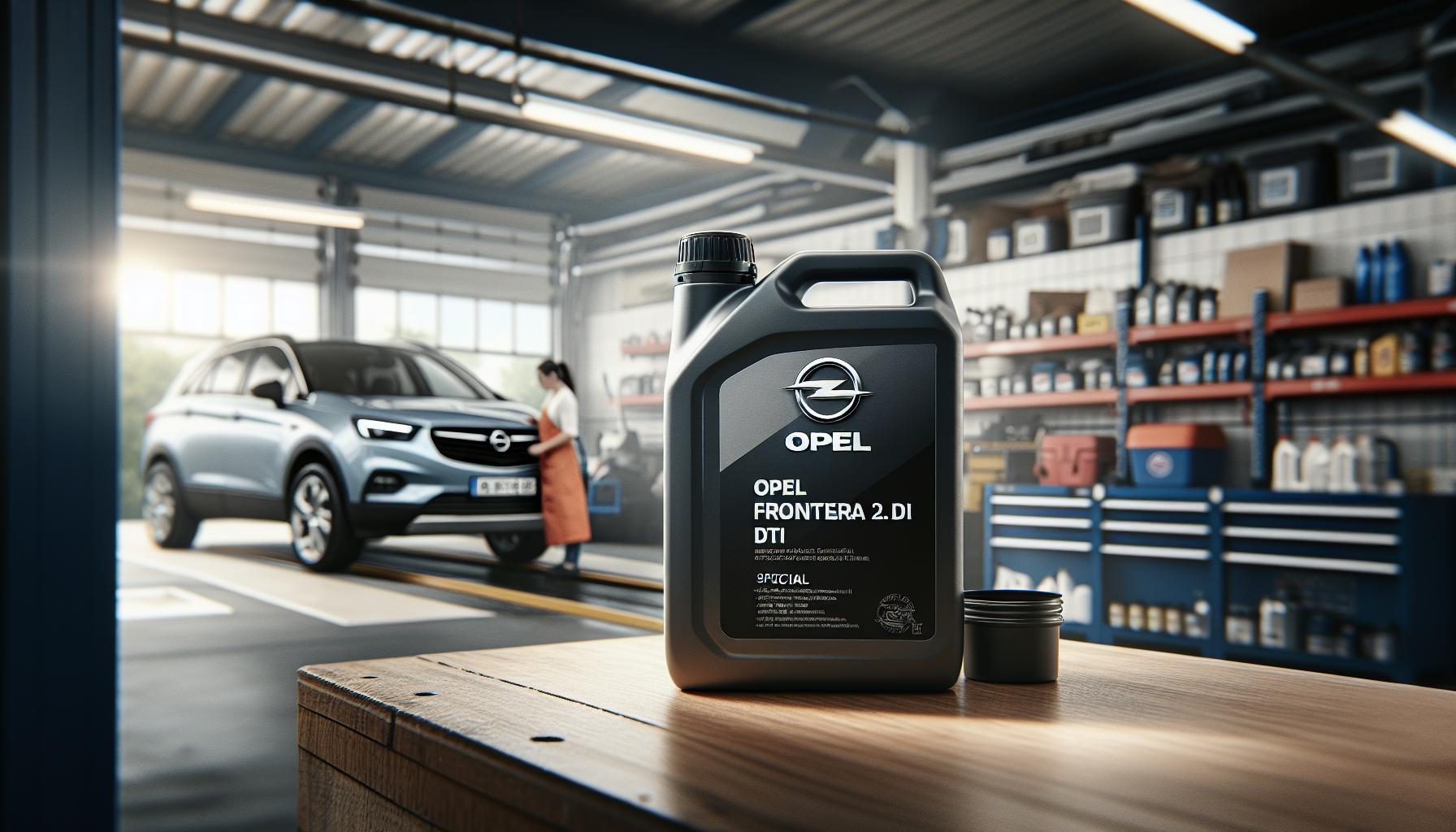 Especificaciones del Aceite para el Opel Frontera 2.2 DTI