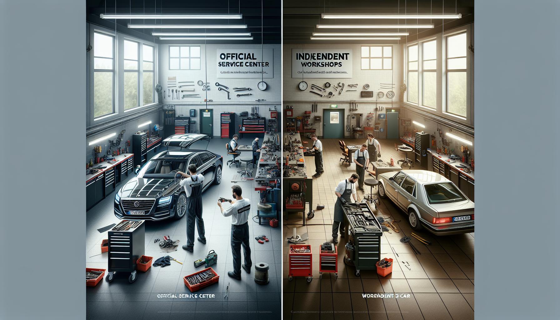 Comparativa de precios: servicio oficial vs. taller independiente