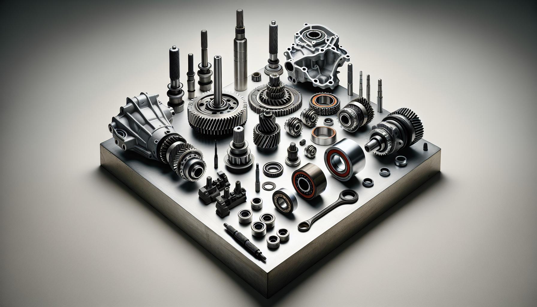 Tipos de Piezas en la Caja de Cambios