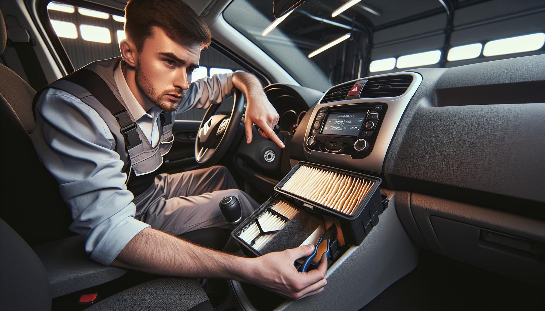 Dónde se encuentra el filtro habitáculo en Renault Modus