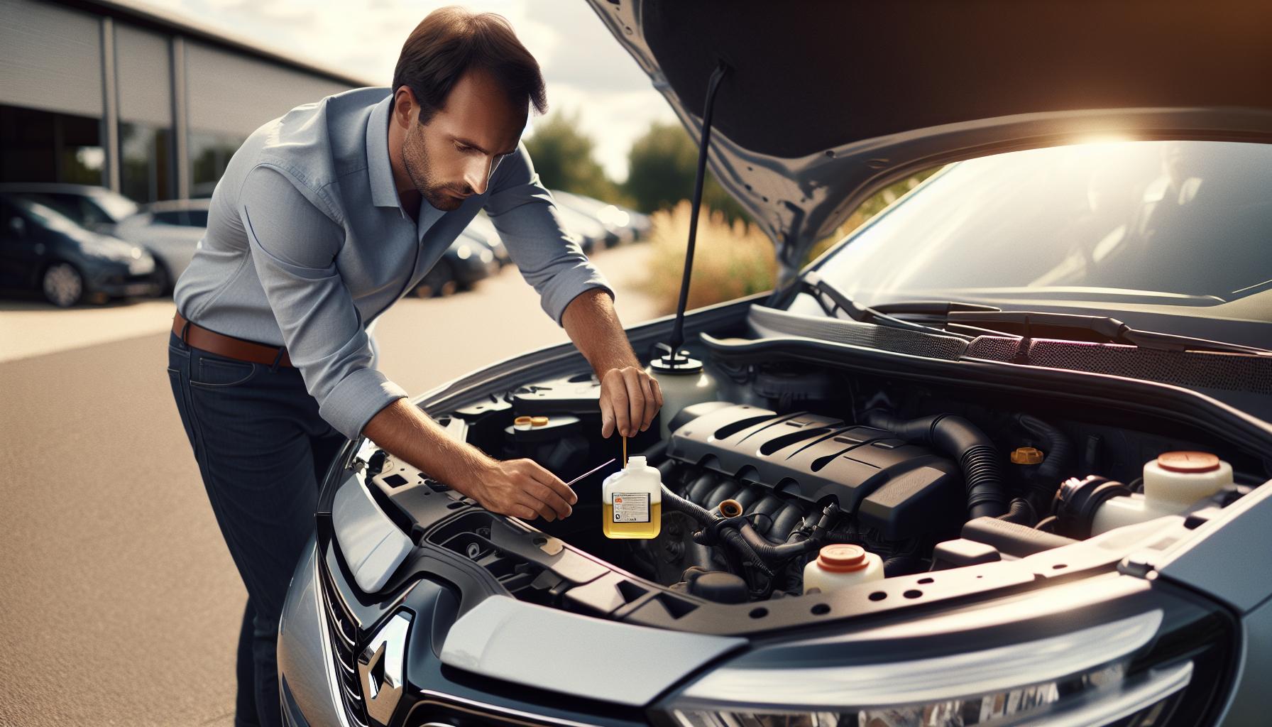 Cómo revisar el líquido de dirección en Renault Scénic