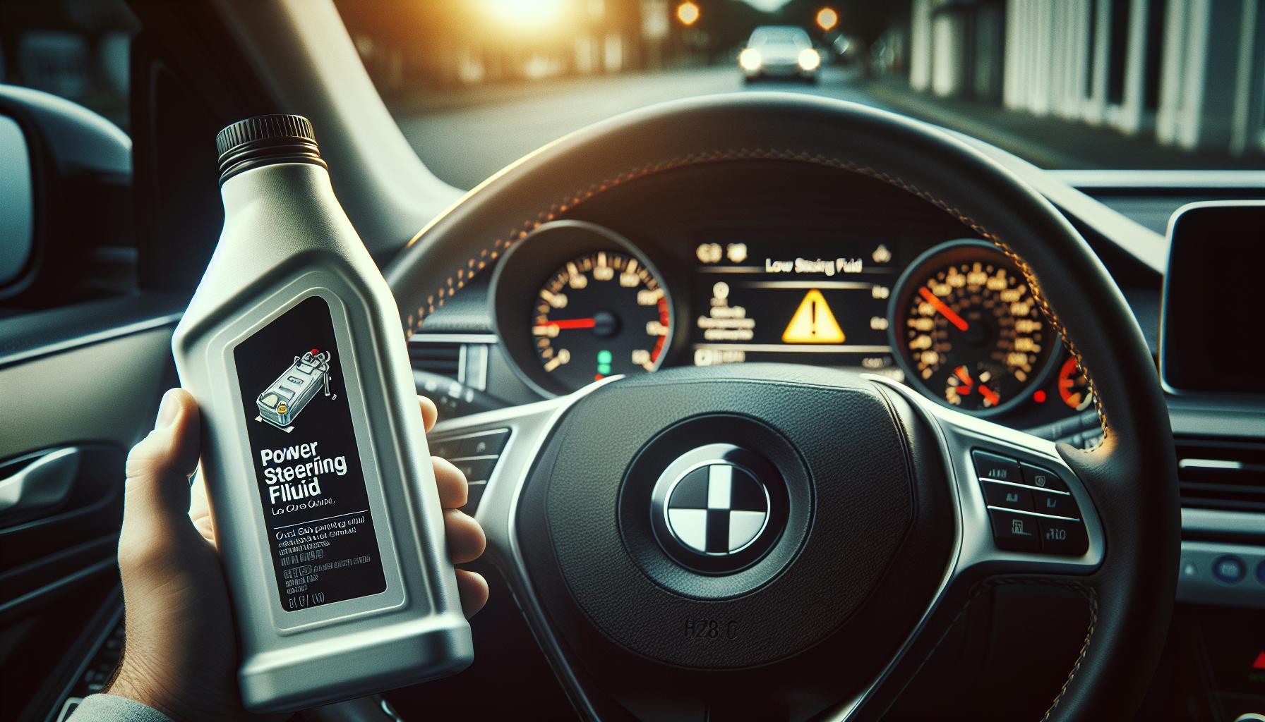 Síntomas de bajo nivel de líquido de dirección