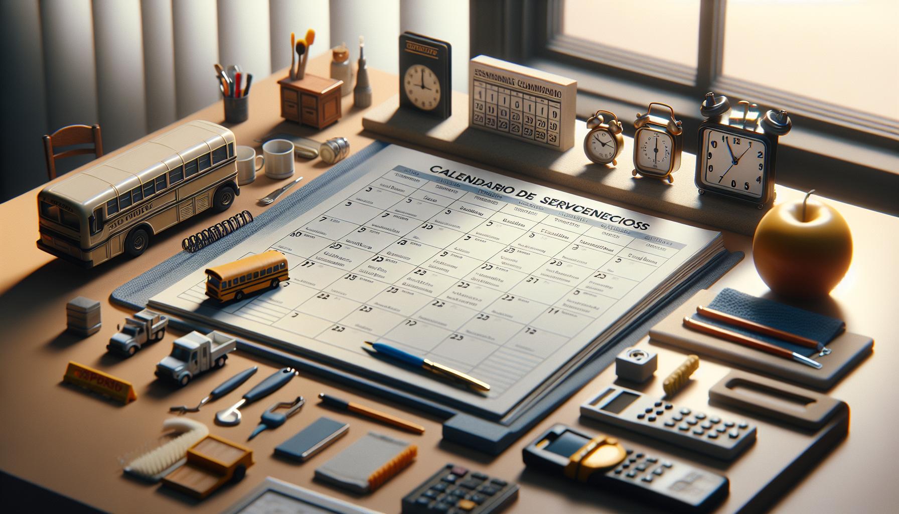 Calendario de Servicios y Frecuencias