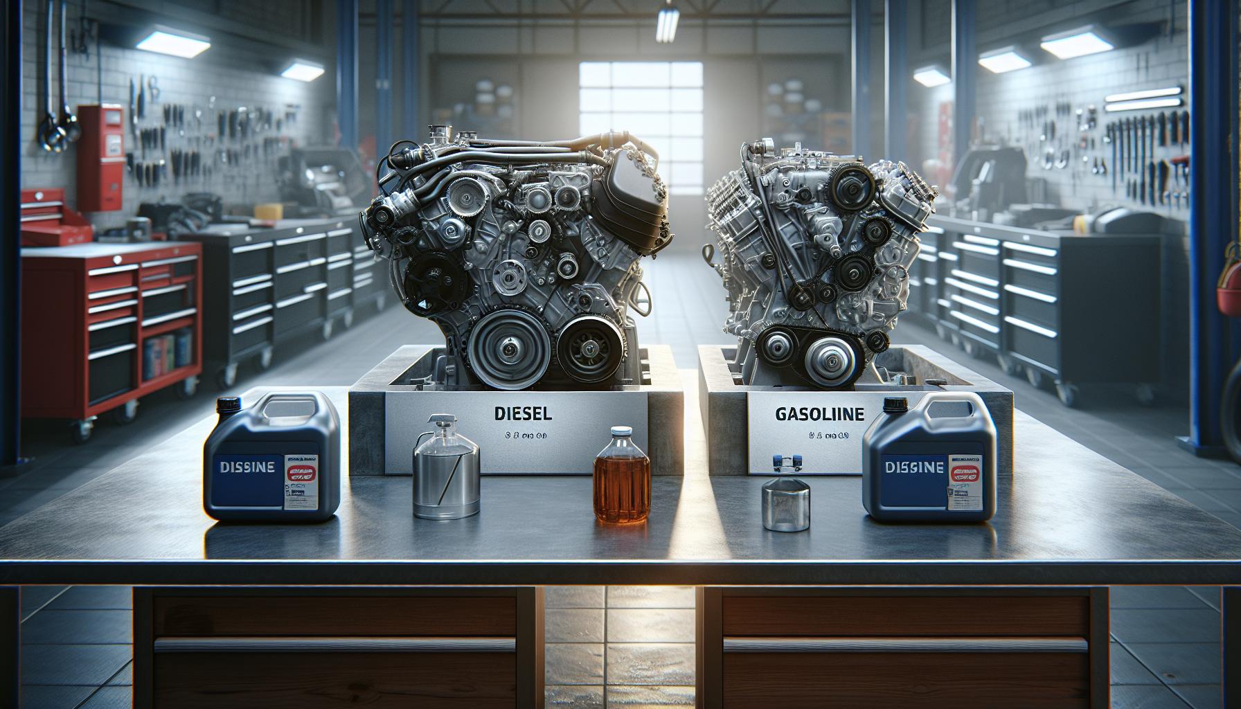 Comparativa de Motores: Diesel vs. Gasolina
