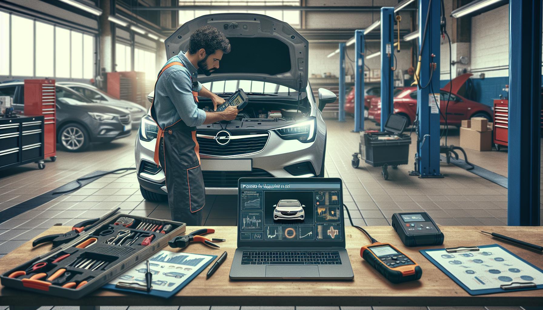 Proceso de Diagnóstico de Averías en Opel