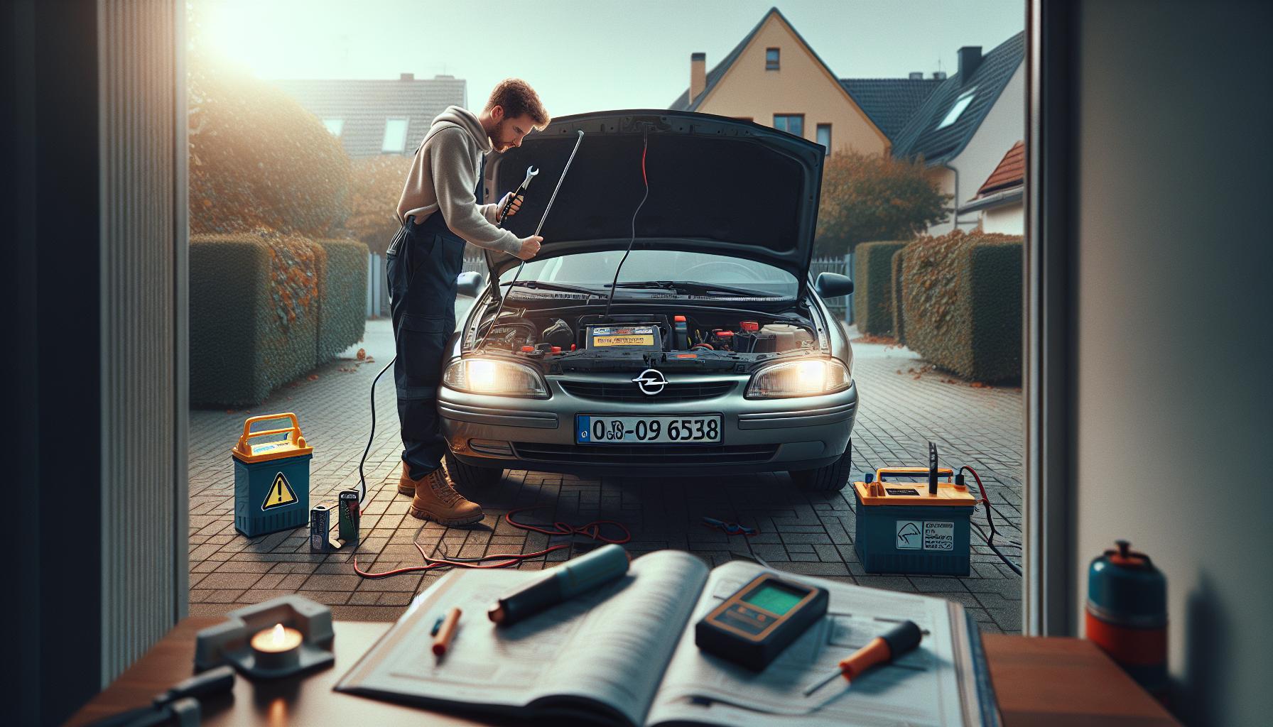 Indicadores de fallo en la batería del Opel