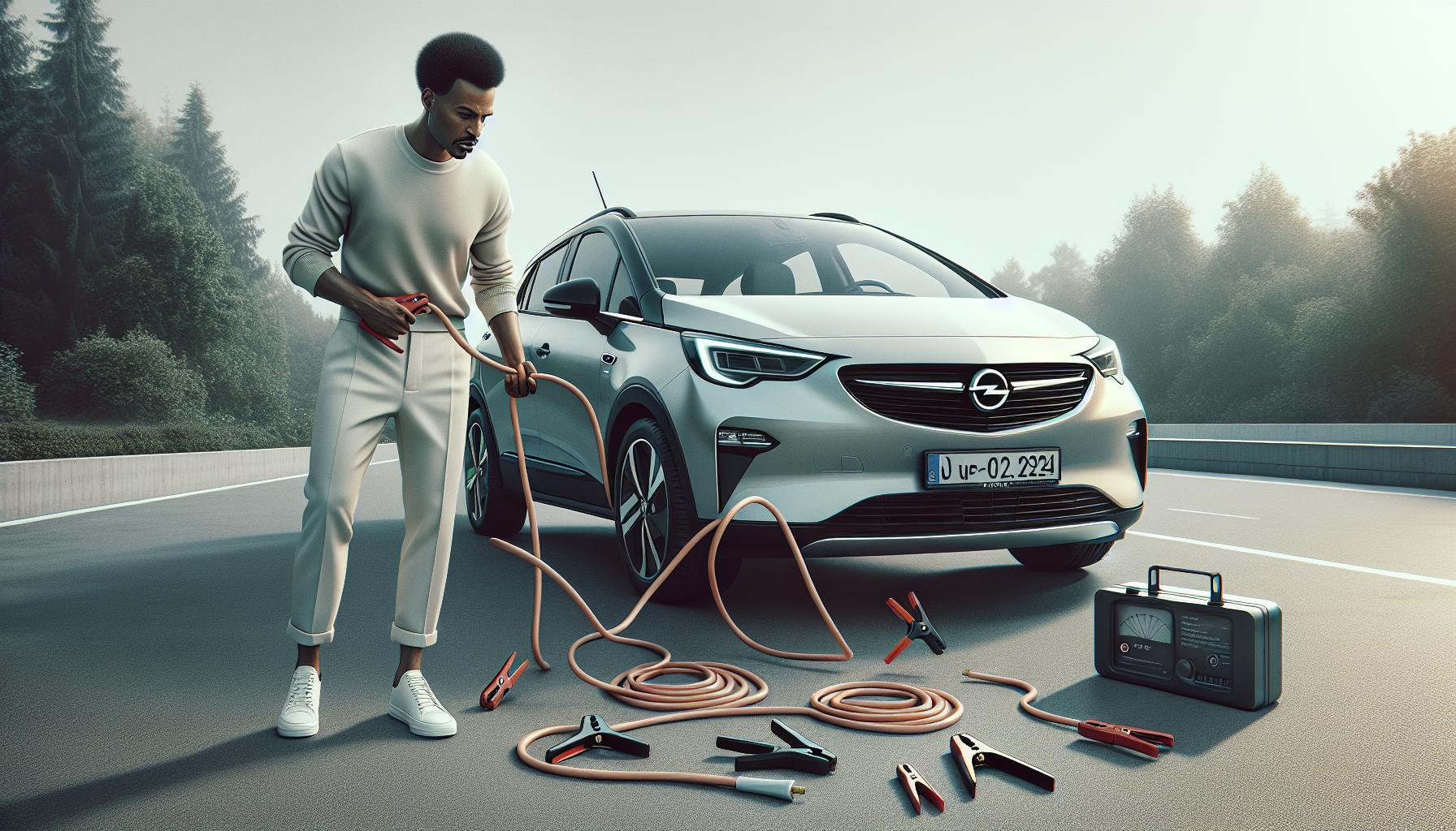 Paso a paso para saltar el Opel eléctrico